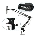 Universal 360 Degree Rotating Flexible Long Arm Lazy Phone Tablet Pad Holder Clip Bracket - Image 7