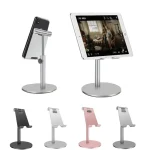 Adjustable Aluminum Alloy Cell Phone Tablet Holder Desk Stand Mount - Image 3