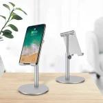 Adjustable Aluminum Alloy Cell Phone Tablet Holder Desk Stand Mount - Image 4