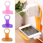 5 PCS Creative Collapsible Plastic Mobile Phone Charging Stand Portable Mobile Phone Charging Companion, Random Color Delivery - Image 5