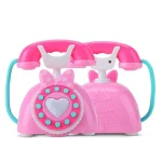 Child Simulation Retro Telephone Light Music Cartoon Early Education Puzzle Musical  Toys - Image 3