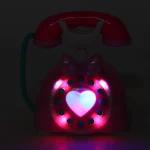 Child Simulation Retro Telephone Light Music Cartoon Early Education Puzzle Musical  Toys - Image 5