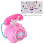 Child Simulation Retro Telephone Light Music Cartoon Early Education Puzzle Musical  Toys - Image 6
