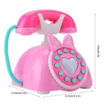 Child Simulation Retro Telephone Light Music Cartoon Early Education Puzzle Musical  Toys - Image 7