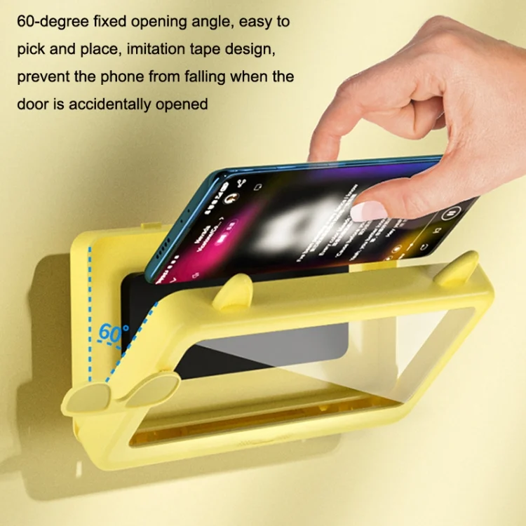 TBD0417945101_B3.webp Bathroom Waterproof Mobile Phone Holder Bathing Watch TV Removable Touch Screen Mobile Phone Case - Image 4