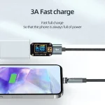 CC57 540 Degrees Rotary Magnetic Fast Charging Data Cable, 1m + Micro USB + Red, 2m + Micro USB + Red, 1m + Micro USB + Black, 2m + Micro USB + Black - Image 6