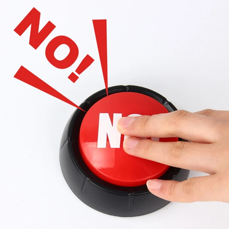 TBD0419416204_2.webp 3 PCS Party Knowledge Quiz Game Electronic Squeeze Sound Box Answer Toy, Green YES, Red NO, Blue SORRY, Red with Light BULLSHIT, Daren show, Laugh and Cry - Image 3