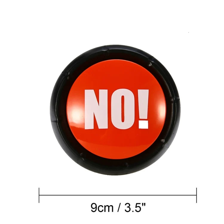 TBD0419416204_6.webp 3 PCS Party Knowledge Quiz Game Electronic Squeeze Sound Box Answer Toy, Green YES, Red NO, Blue SORRY, Red with Light BULLSHIT, Daren show, Laugh and Cry - Image 7