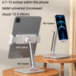 SSKY X28 Desktop Phone Tablet Stand Folding Bed Head Online Classes Convenient Support, X28 White, X28 Black - Image 5