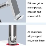 SSKY X28 Desktop Phone Tablet Stand Folding Bed Head Online Classes Convenient Support, X28 White, X28 Black - Image 3