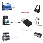 BT600 Bluetooth Audio Transmitter Receiver USB Bluetooth Adapter for TV / PC Car Speakers - Image 4