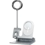 Oatsbasf 5 in 1 Multi-Function Earphone Storage Bracket Wireless Charging Base Bracket