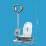 Oatsbasf 5 in 1 Multi-Function Earphone Storage Bracket Wireless Charging Base Bracket - Image 3