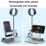 Oatsbasf 5 in 1 Multi-Function Earphone Storage Bracket Wireless Charging Base Bracket - Image 4