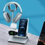 Oatsbasf 5 in 1 Multi-Function Earphone Storage Bracket Wireless Charging Base Bracket - Image 7