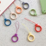 10pcs Crown Model Finger Ring Silicone Cell Phone Lanyard U Disk Rope, Crown Matcha Green, Crown Sky Blue, Crown Black, Crown Red, Crown Lavender Gray, Crown Midnight Blue, Crown Sand Pink... - Image 4