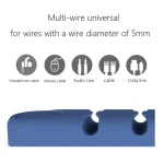 5 PCS 4 Holes Bear Silicone Desktop Data Cable Organizing And Fixing Device, 4 Holes - Image 3