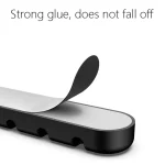 5 PCS 4 Holes Bear Silicone Desktop Data Cable Organizing And Fixing Device, 4 Holes - Image 4