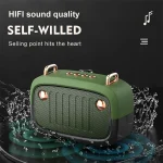 BS32D Wireless Bluetooth Speaker Cartoon Subwoofer Outdoor Card Portable Mini Speaker, Blue, Black, Silver Gray, Orange, Green - Image 5