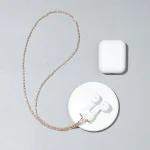 AIRPODS Wireless Headset Anti-lost Chain Strong Magnetic Sleeve Titanium Steel Stainless Steel Color Retention Anti-lost Necklace, Golden, Rose Gold, Black Gold, Steel Color - Image 2