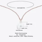 AIRPODS Wireless Headset Anti-lost Chain Strong Magnetic Sleeve Titanium Steel Stainless Steel Color Retention Anti-lost Necklace, Golden, Rose Gold, Black Gold, Steel Color - Image 4