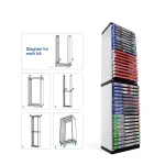 DOBE Console Game Cd Storage Rack Can Accommodate 36 Double-Layer Disc Racks For PS5 - Image 2