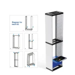 DOBE Console Game Cd Storage Rack Can Accommodate 36 Double-Layer Disc Racks For PS5 - Image 3