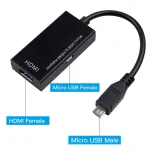 Micro USB To HDMI Female Adapter Cable 1080P HD for MHL Device HDTV Adapters For Samsung / Huawei - Image 5