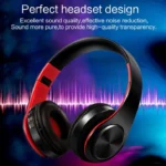 HIFI Stereo Wireless Bluetooth Headphone for Xiaomi iPhone Sumsamg Tablet, with Mic, Support SD Card & FM - Image 8
