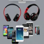 HIFI Stereo Wireless Bluetooth Headphone for Xiaomi iPhone Sumsamg Tablet, with Mic, Support SD Card & FM - Image 9