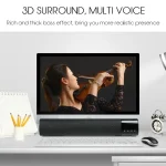 TOPROAD High Power 10W HIFI Portable Wireless Bluetooth Speaker Stereo Soundbar TF FM USB Subwoofer Column for Computer TV Phone - Image 6