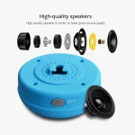 Mini Portable Subwoofer Shower Wireless Waterproof Bluetooth Speaker Handsfree Receive Call Music Suction Mic for iPhone Samsung - Image 4