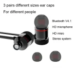 MoreBlue S07 Wireless Bluetooth Earphones Metal Magnetic Stereo Bass Headphones Cordless Sport Headset Earbuds With Microphone - Image 12