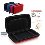 For Nintendo 2DS XL Hard EVA Protective Storage Case Cover Holder, Black, Sky Blue, Red, Pink - Image 5