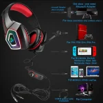 V1 3.5mm RGB Colorful Luminous Wire Control Gaming Headset, Cable Length: 2.2m - Image 8