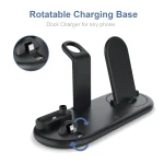 HQ-UD20 Mobile Phone Watch Multi-Function Charging Stand Wireless Charger for Phones & Apple Watch & Airpods, HQ-UD20 - Image 5