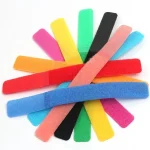 10 PCS Candy-colored Power Cord Hook and Loop Fastener Strip, Random Color Delivery, 180 x 20mm - Image 2