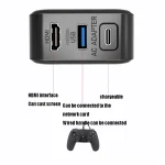 Multi-Function Projection And Charging AC Adapter Base Support Android/PC/Lite For Switch, Black+US Plug, Black+EU Plug, Black+UK Plug - Image 5