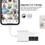 8 Pin To USB2.0+8 Pin Interface OTG Sdapter, Support IOS System - Image 2