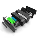 F8 IP67 Waterproof Outdoor Sports Wireless Card Bluetooth Speaker, Black, Green - Image 2