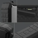 F8 IP67 Waterproof Outdoor Sports Wireless Card Bluetooth Speaker, Black, Green - Image 3