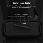 F8 IP67 Waterproof Outdoor Sports Wireless Card Bluetooth Speaker, Black, Green - Image 4