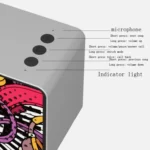 F2 Mini Wireless Computer Card Subwoofer Bluetooth Speaker, Black, Silver - Image 5