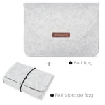 Portable Air Permeable Felt Sleeve Bag for MacBook Laptop, with Power Storage Bag, 11 inch, 12 inch, 13 inch, 15 inch - Image 2