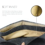 Portable Air Permeable Felt Sleeve Bag for MacBook Laptop, with Power Storage Bag, 11 inch, 12 inch, 13 inch, 15 inch - Image 4