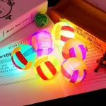 10 PCS Luminous Volleyball Bouncy Ball Massage Ball Whistle Thorn Ball, Random Color Delivery, Diameter 6.5cm, Diameter 7.5cm - Image 4