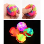 10 PCS Luminous Volleyball Bouncy Ball Massage Ball Whistle Thorn Ball, Random Color Delivery, Diameter 6.5cm, Diameter 7.5cm - Image 5