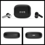 Wireless Touch Digital Display Bluetooth Earphone, Black, White - Image 2