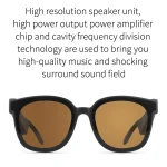 A13 Smart Audio Sunglasses Bluetooth Earphone, Dark Gray, Brown, Dark Green - Image 5