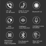 V10P Wireless Bluetooth V5.0 Sport Headphone without Charging Box Support Voice Reception, Black, Red, Sky Blue - Image 9